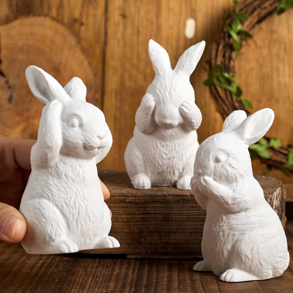 Soap Making Additives - 3D Oturan Tavşan Silikon Mum Kalıp