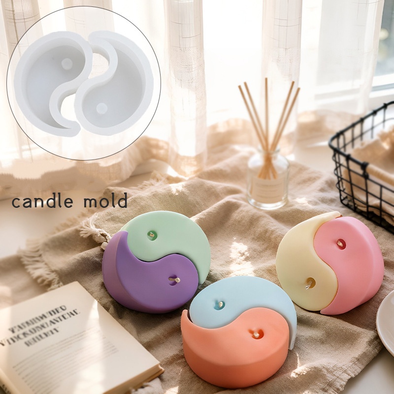 Soap Making Additives - Yin Yang Silikon Mum Kalıbı DIY