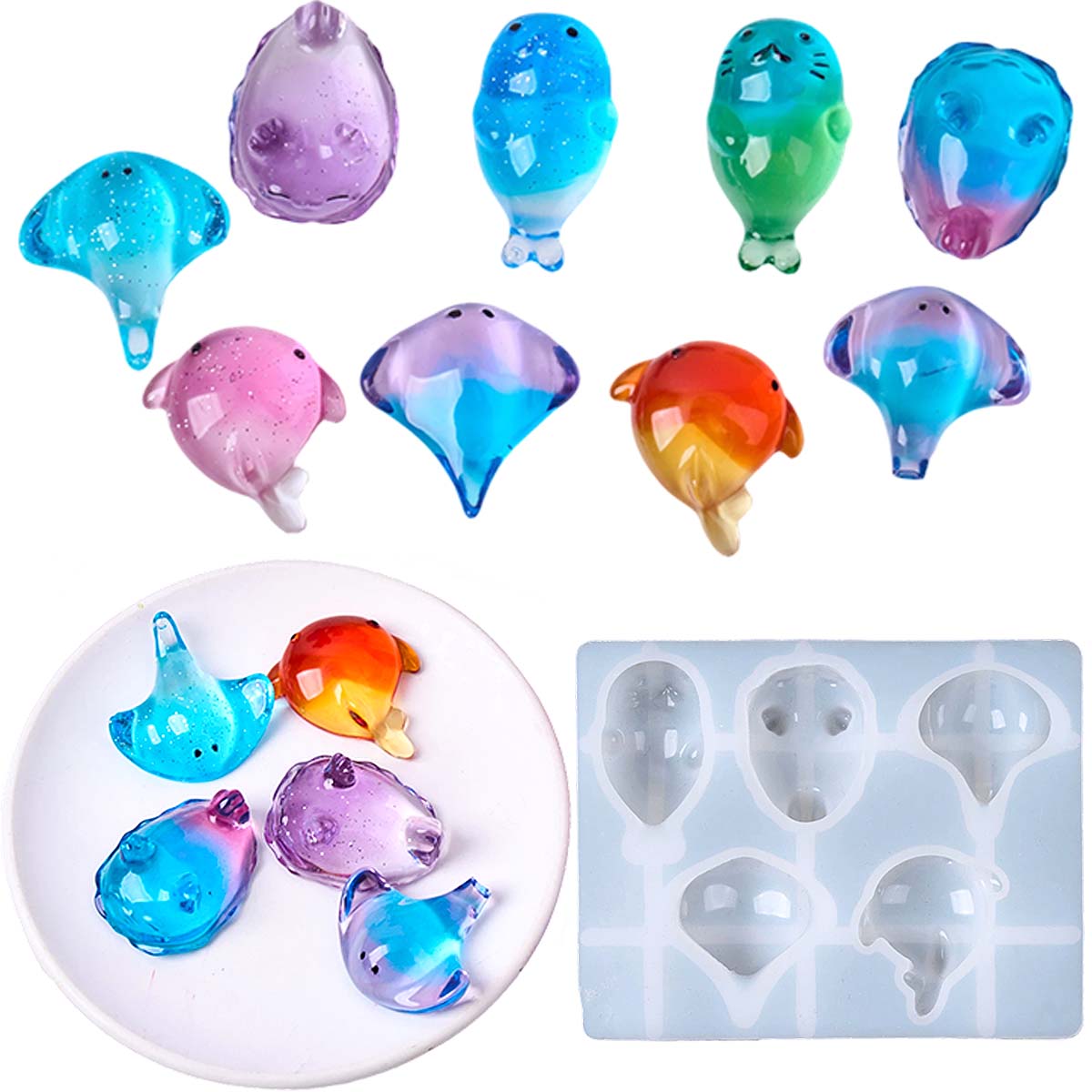 Soap Making Line - 3D Şifalı Kawaii Manta Ray Balinası