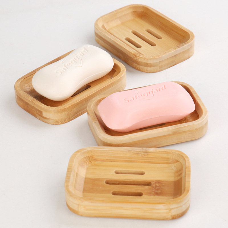 Soap Making Dye - 1 adet bambu ahşap sabunluk, bar