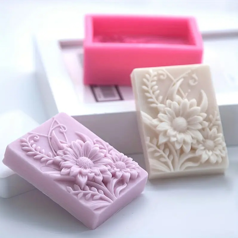 3D Çiçek Kare Sabun silikon ka - Soap Making Additives incelemesi ve fiyatı