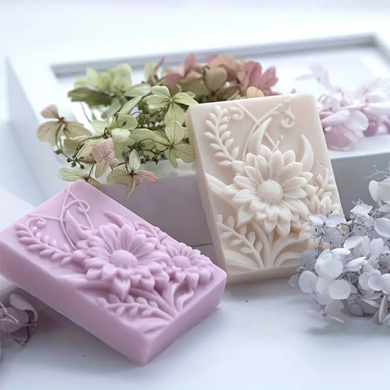 3D Çiçek Kare Sabun silikon ka - Soap Making Additives incelemesi ve fiyatı