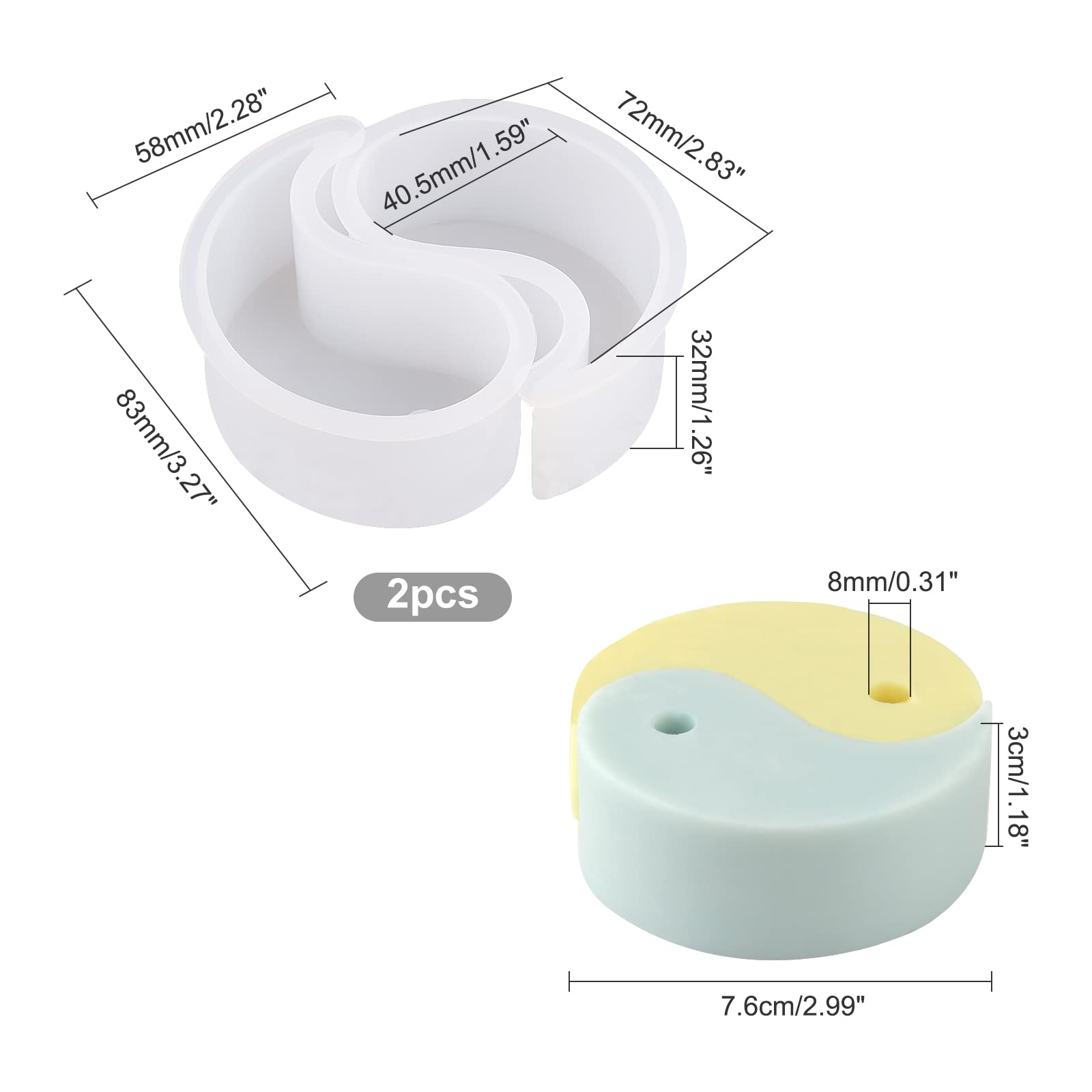 Yin Yang Silikon Mum Kalıbı DI - Soap Making Additives incelemesi ve fiyatı