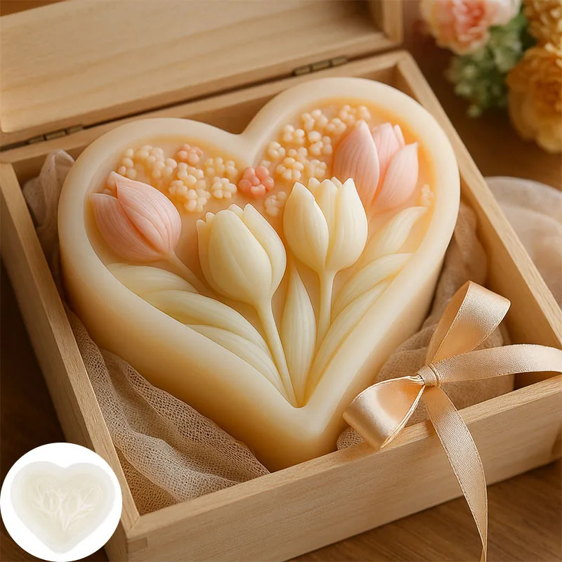 Kalp Şeklinde Lale Mumları içi - Soap Making Additives incelemesi ve fiyatı